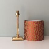 Hollywood regency style column table lamp by herda netherlands, 1970