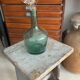 Tabouret en bois bleu vintage