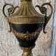 Pied de lampe de séjour Louis XVI bronze et laiton