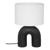 Black lamp - metal and ceramic