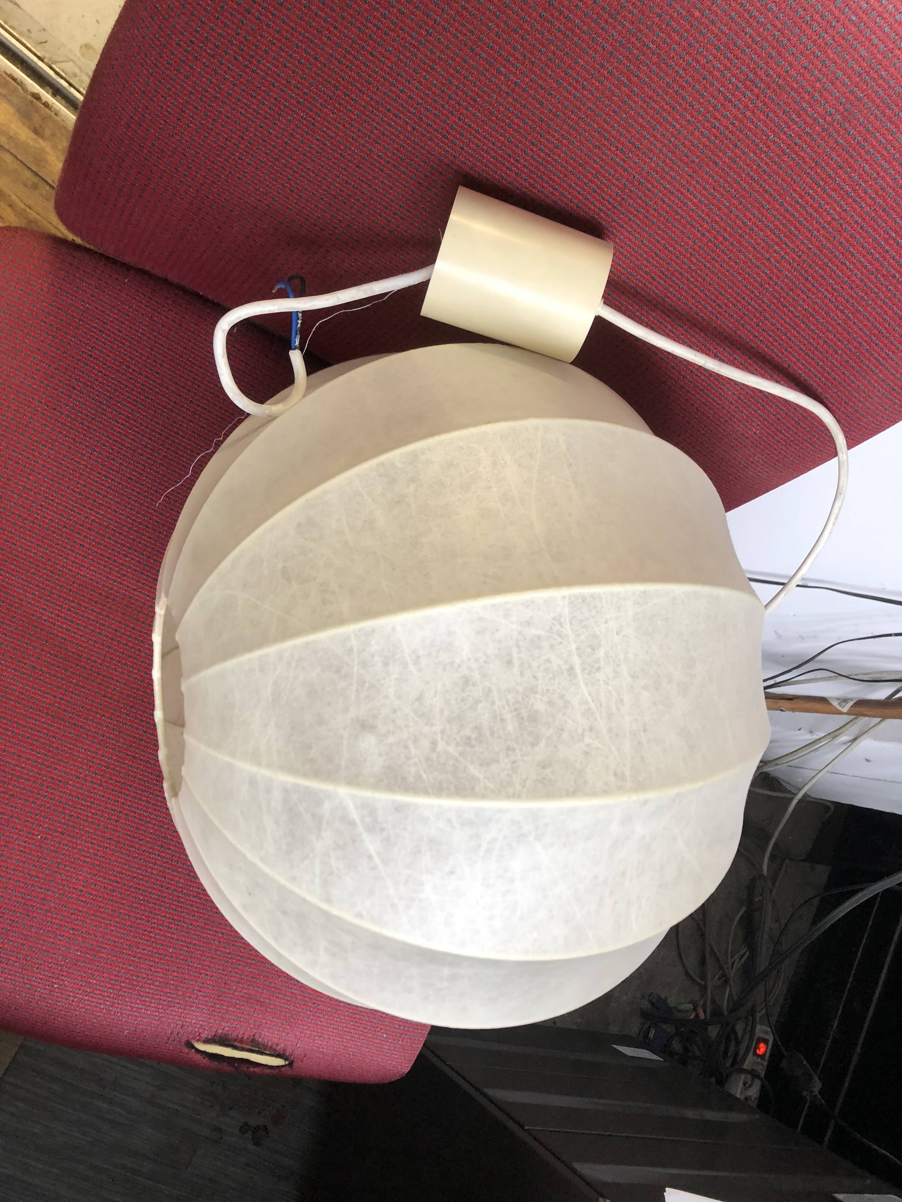 Cocoon hanging lamp Italian design 60