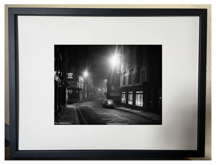 Photography Paris rue Bonaparte de nuit II (1965)