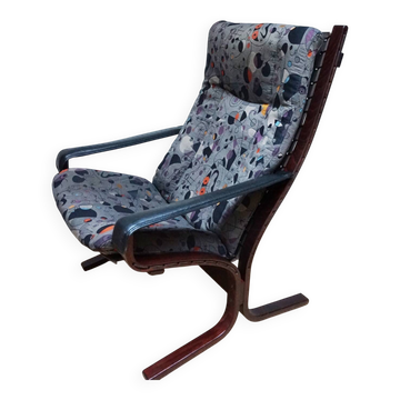 Siësta Lounge Chair, Ingmar Relling for Westnofa with Joan Miro Upholstery