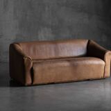 De Sede DS-47 bullhide leather sofa, Switzerland, 1970s