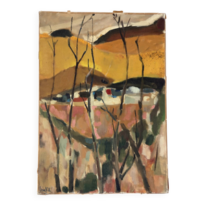 Paysage du sud ouest, - toile