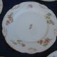 Former service a dessert, limoges, scalloped, flowers and gold