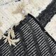 Large Beni Ouarain rug 190 × 300 cm – Graphic Berber rug in wool fa