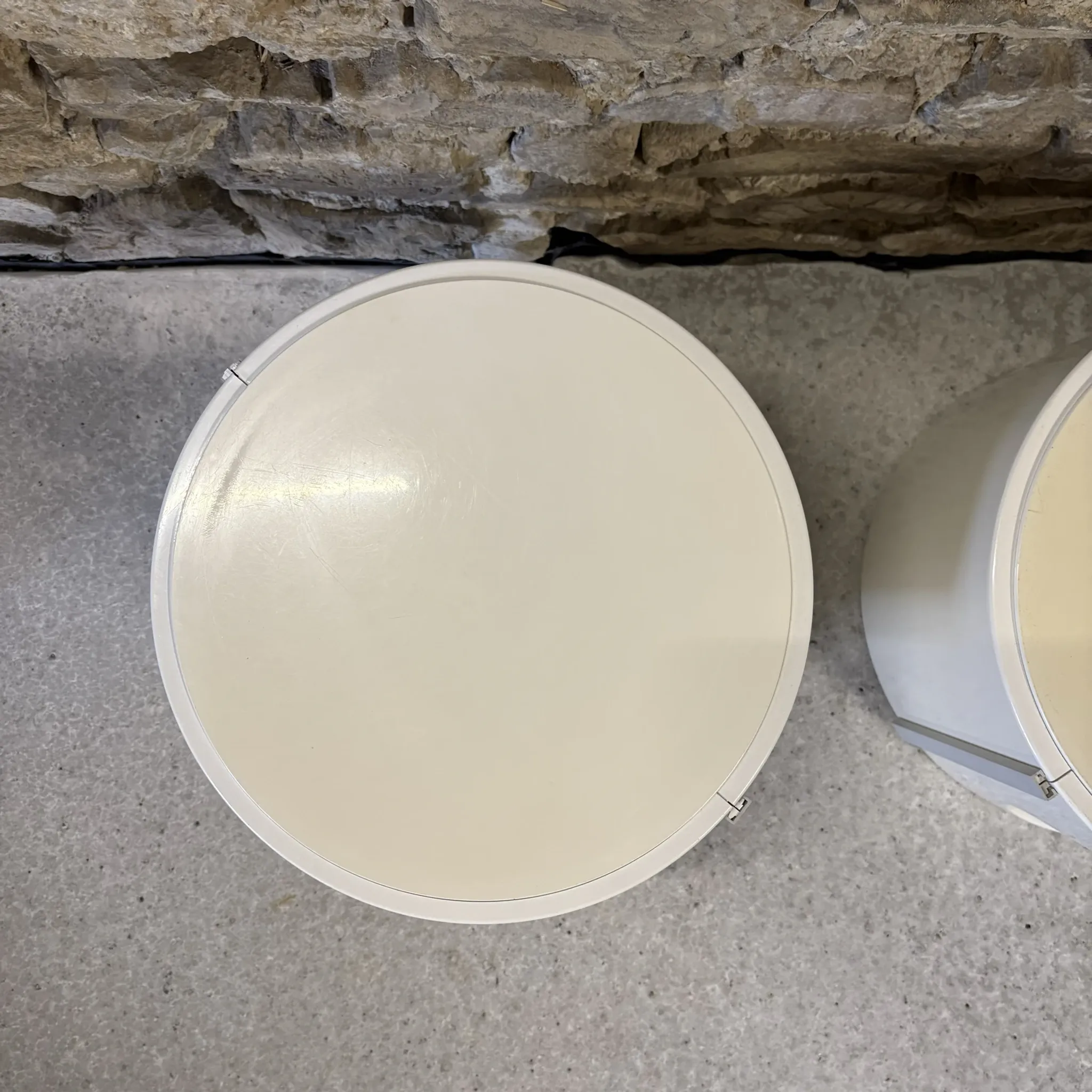 Pair of bedside tables attributed to Marc Held for Prisunic, 1970.