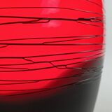 Vintage opaline glass shell lamp