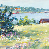 Swedish spring, oil on plate, 35 x 27cm