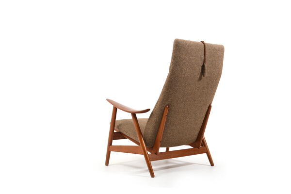 Mid Century Illum Wikkelsø Chaise longue en teck