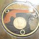 70s Brutalist Coffee Table in Brass, Bronze and Stone