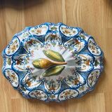 Tureen with top, earthenware decorated Rouen