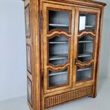 Vitrine française ancienne peinte