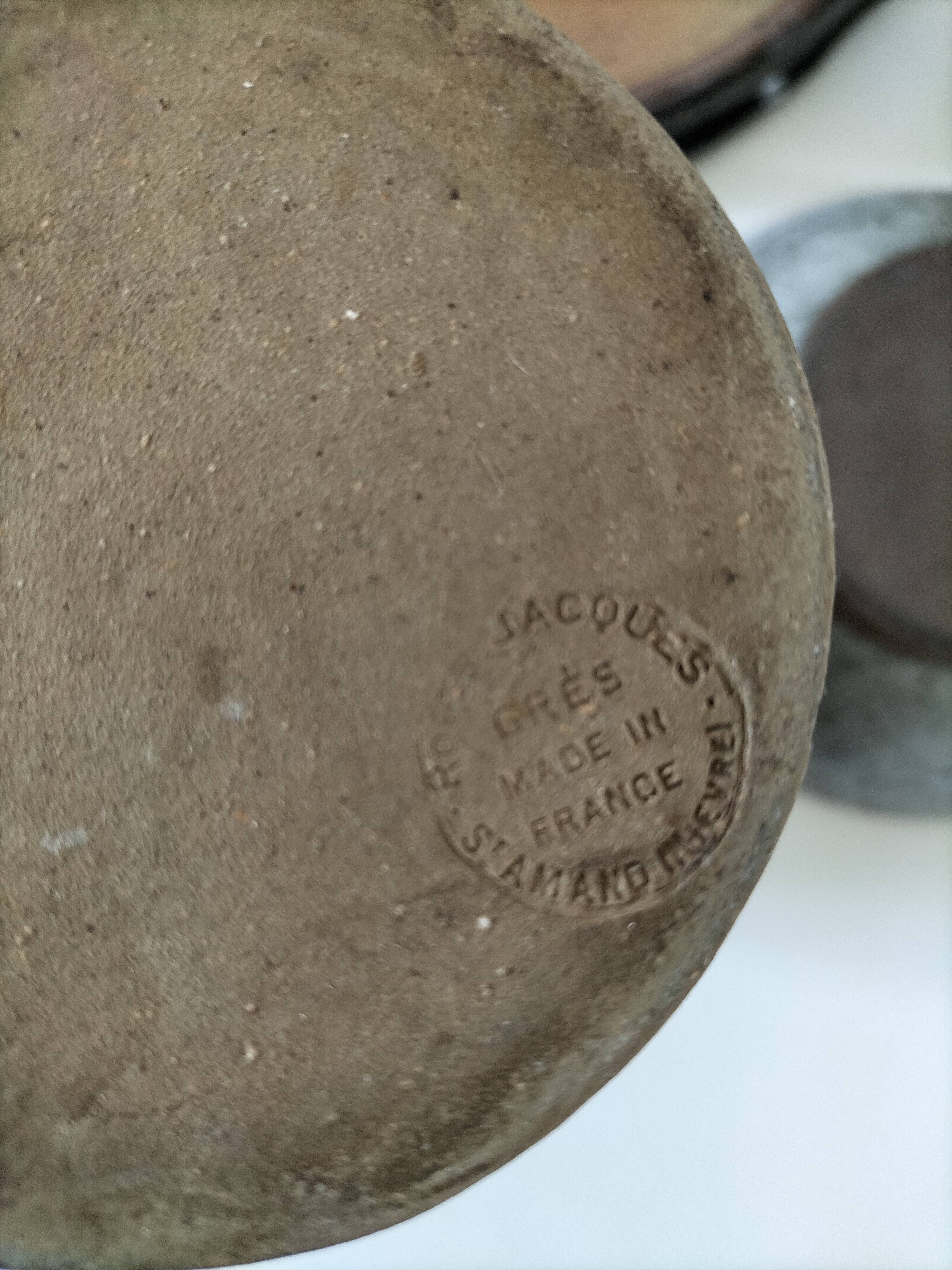 Stoneware service Puisaye – breakfast set - 7 pieces