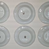 12 dessert plates with Limoges gilding “R.Leclair”