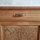 Art-deco buffet in raw oak