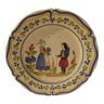 Authentique assiette en faïence de Quimper peinte main / Décoration-Collection-Art populaire