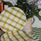 Flat plate - Torchon pattern - Moulin des Loups earthenware