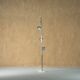 Floor lamp in aluminium with magnetic bulbs, Italy 1970s