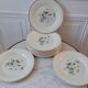 Lot de 6 assiettes Saint Amand modèle Anémone