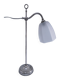 Art Deco lamp with chrome metal and opalescent glass.