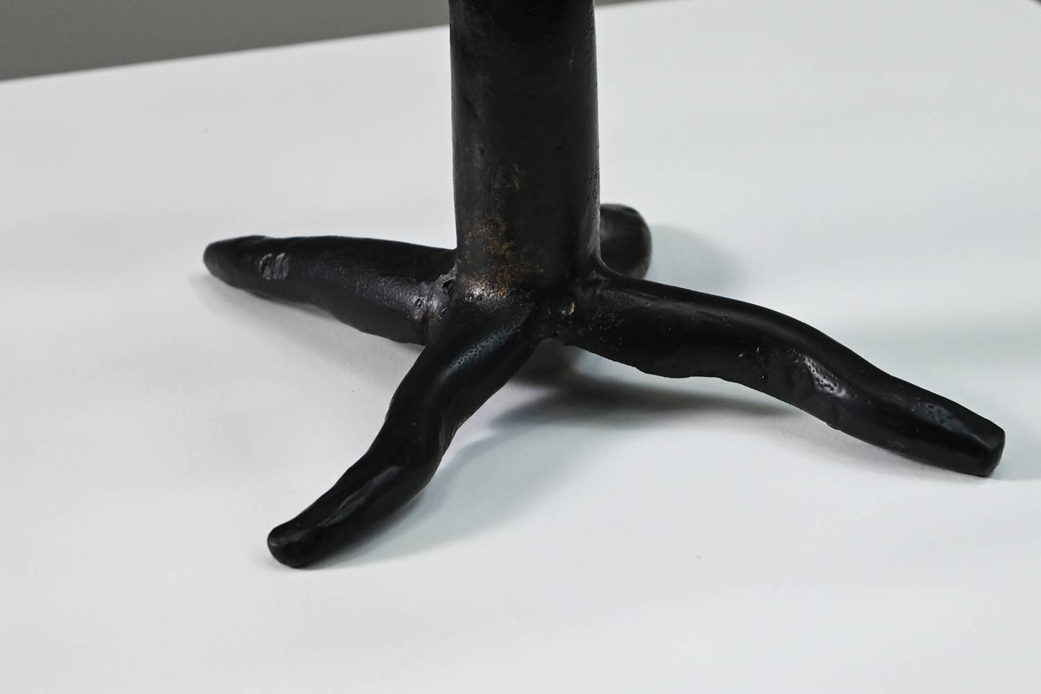 Black brutalist tree candle holder “tree of life” 1970s.