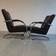 Paire de fauteuils tubulaires