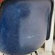 Eames Herman Miller vintage 70s blue vinyl fiberglass chair