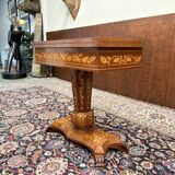 Table de jeu marquetée hollandaise du XIXe siècle
