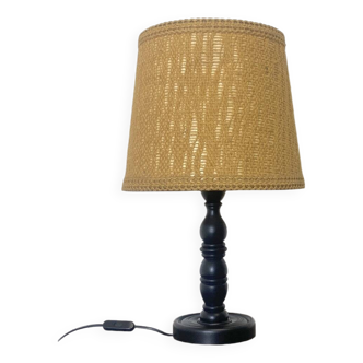 Vintage 70's twisted wood lamp