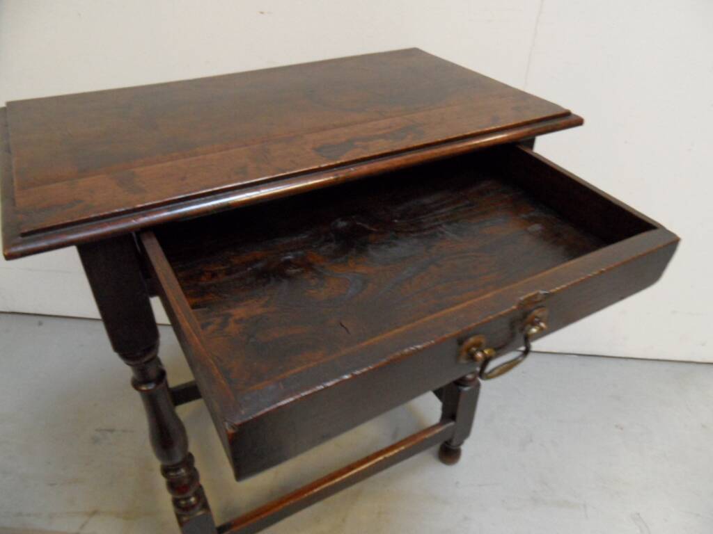 Antique oak sidetable