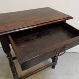 Table d'appoint antique en chêne