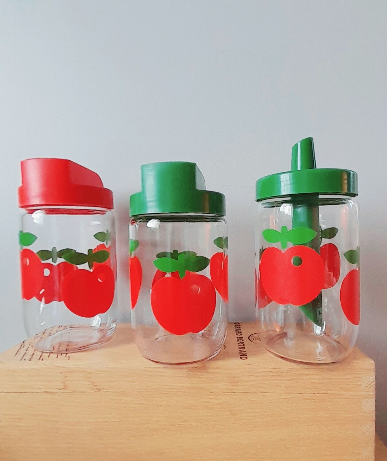 Lot de 3 bocaux Henkel 60s