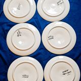 Lot plat et assiettes à huîtres