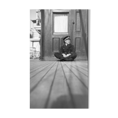 Vintage marine photo on the deck of a boat. Recent print 30x50cm on barium paper