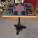 Vintage bistro table with painted top Bing, Cannes, 1990s