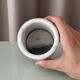 Vintage Carrara Marble Pot / Marble Pencil Holder / Toothbrush Holder / Des