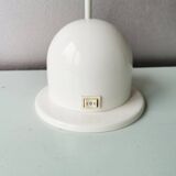 Lampe de bureau en métal blanc 80s Vrieland
