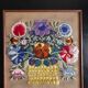 tableau fleurs brodées 1970