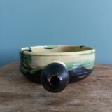 Caquelon signed André Chaudemanche in Malicorne clay