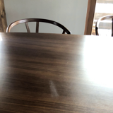 Cassina Boboli 475-28 table, 280 x 120 cm, walnut top, matt black aluminium foot