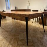 Table Tolix bois