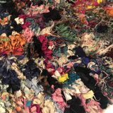 Moroccan Berber carpet Boucherouite 194x128cm
