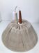 Hanging lamp in linen wood and wool