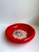 red ceramic ashtray signed Vallauris design 70s