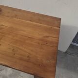 Table de Ferme rustique en merisier massif 19éme - 1m91.5