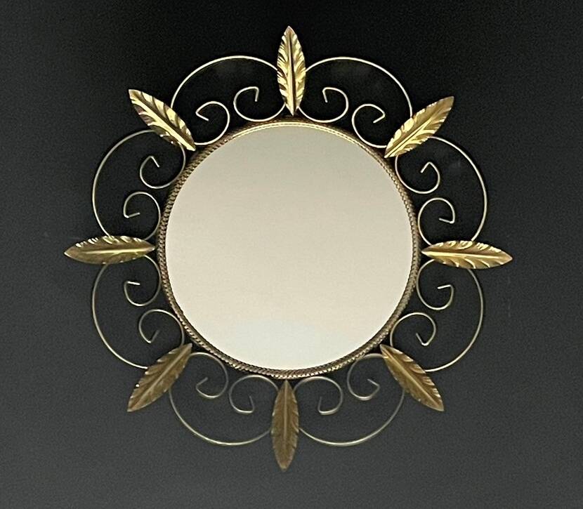 Sun Mirror Deknudt * Hollywood Regency * Vintage 60s