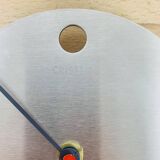 Cristel Panoply model clock, brushed stainless steel