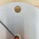 Cristel Panoply model clock, brushed stainless steel